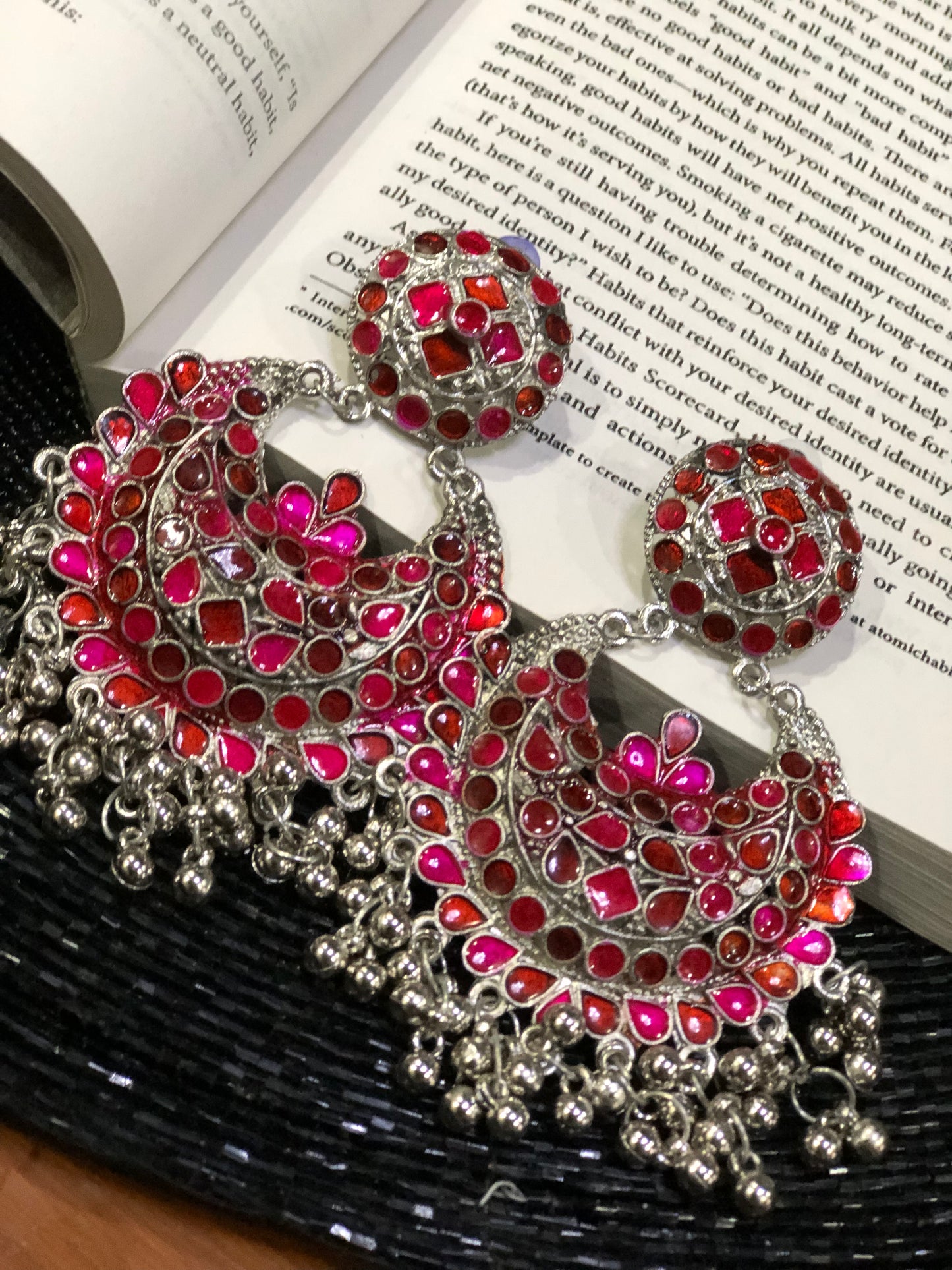The Rani Rebel- Oxidised Earrings