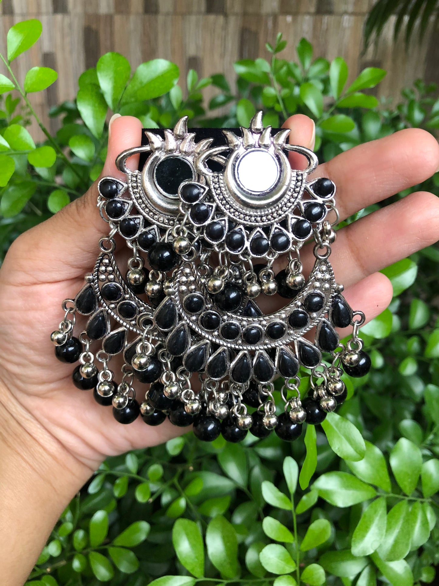 The Midnight Echo- Oxidised Earring