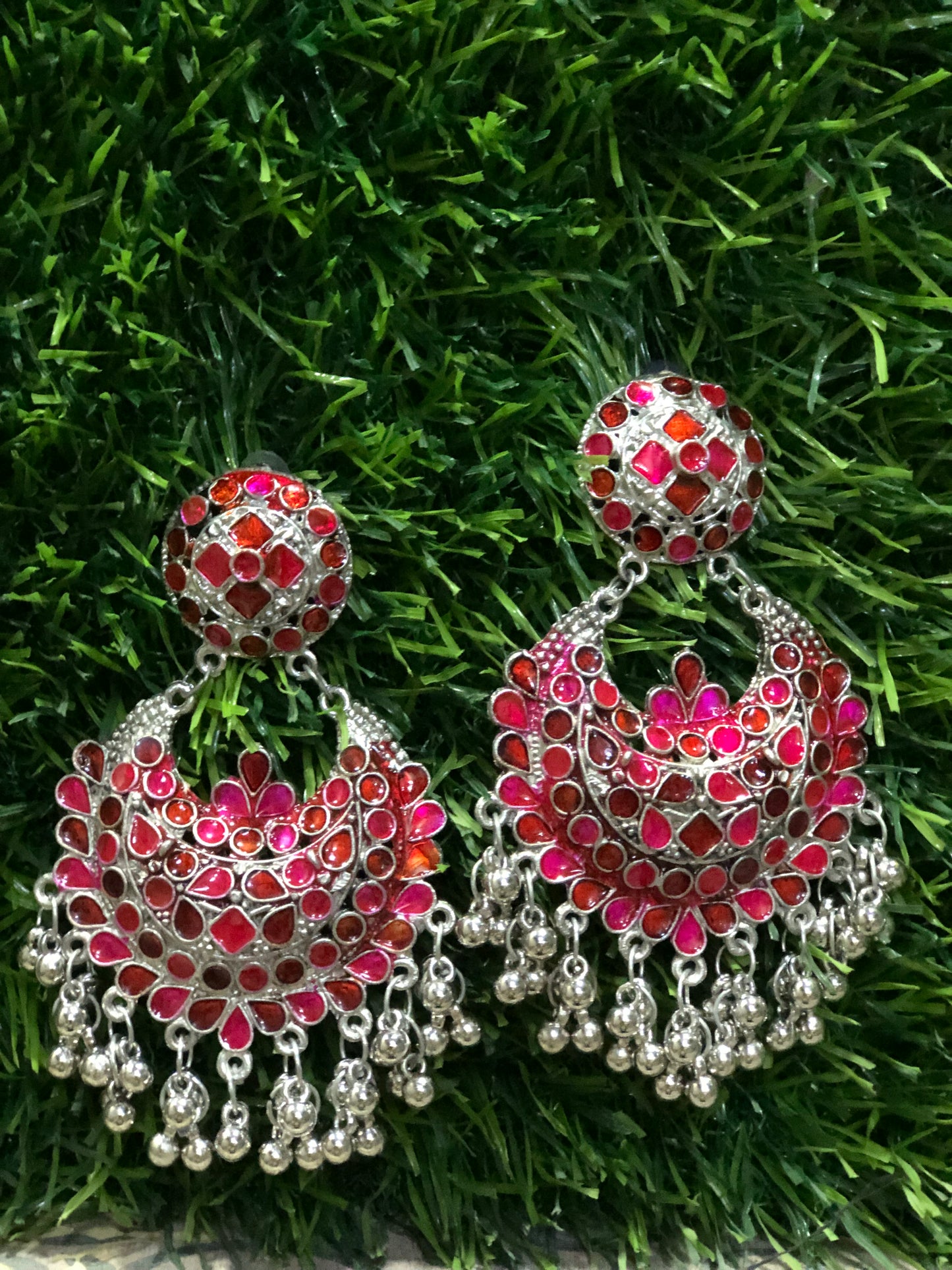 The Rani Rebel- Oxidised Earrings